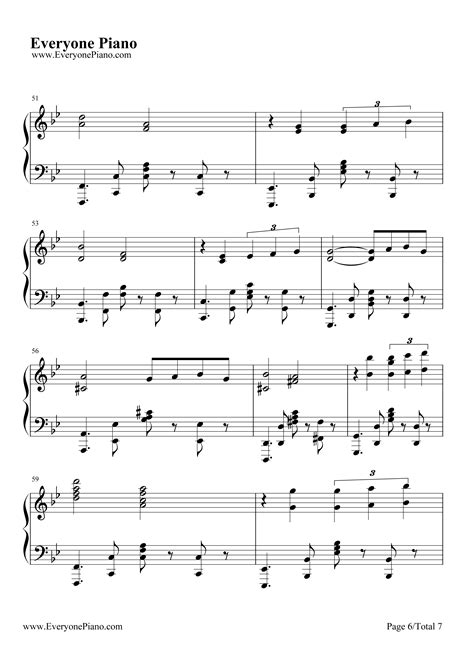 Por Una Cabeza钢琴简谱-数字双手-Thomas Newman 汤玛斯 纽曼-钢琴谱网