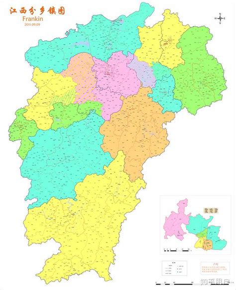 江西省行政区划图图片 江西省行政区划图图片