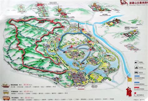 避暑山庄地图图片