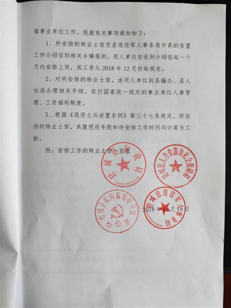 关于汪加圣等13名转业士官工作安排的通知_舒城县人民政府