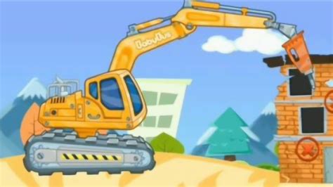 挖掘机装车、工程车汽车玩具、少儿趣味动画、幼儿启蒙益智早教动画