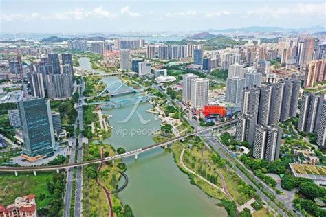 广州：大湾区南沙蕉门河两岸展现美丽城市景观-人民图片网