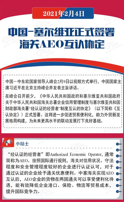 中国-塞尔维亚签署海关AEO互认协定-进口外贸代理|上海外贸进出口公司