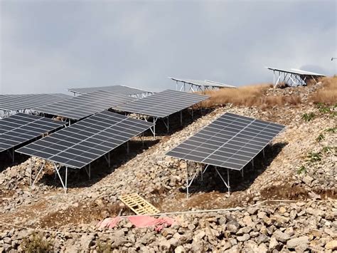 上海电力安装第一工程公司 新能源项目 贵州省关岭县小盘江40MW农业光伏发电项目光伏厂区