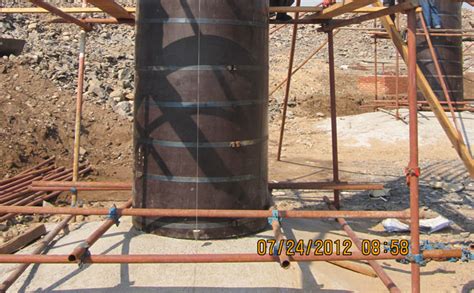 圆柱模板施工：渭南木制圆柱模板施工需要多高浇筑一次-方圆模板