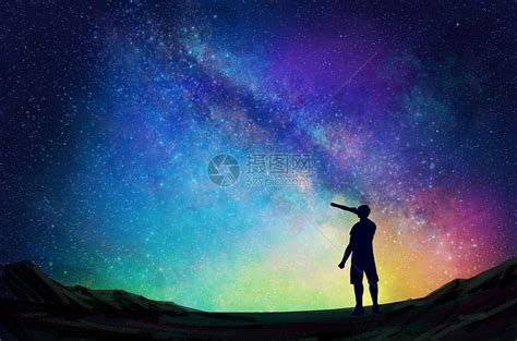 仰望星空图片