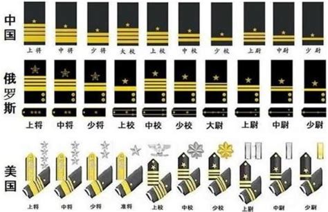 海军肩章级别图图片