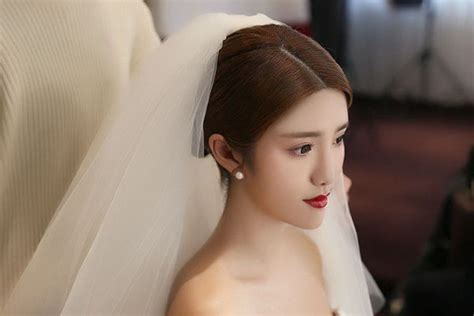 大脸新娘发型图片大全真实 - 中国婚博会官网