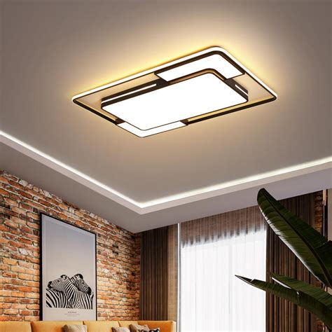 2021新款LED吸顶灯客厅灯简约现代长方形大气家用卧室灯创意灯具-阿里巴巴