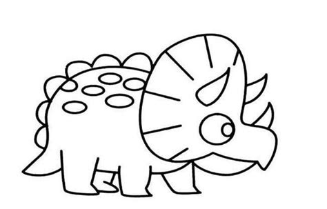 恐龙宝宝简笔画怎么画，恐龙宝宝简笔画的画法步骤_动物简笔画