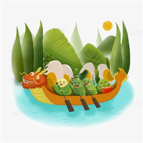 吃粽子小清新端午节背景海报背景图片免费下载-千库网
