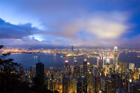 香港维多利亚港夜景摄影图高清摄影大图-千库网