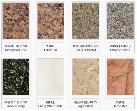 花岗岩大理石以及砂岩的特点种类与用途分析 - 365石材网