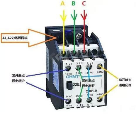 交流接触器接线图图片