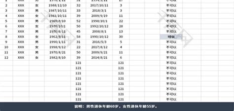 员工退休信息查询表Excel模板_千库网(excelID：152214)