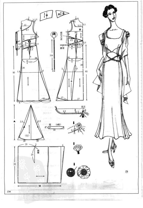 纸样分享丨连衣裙+中式服装的图纸资料整理-制版技术-服装设计教程-CFW服装设计