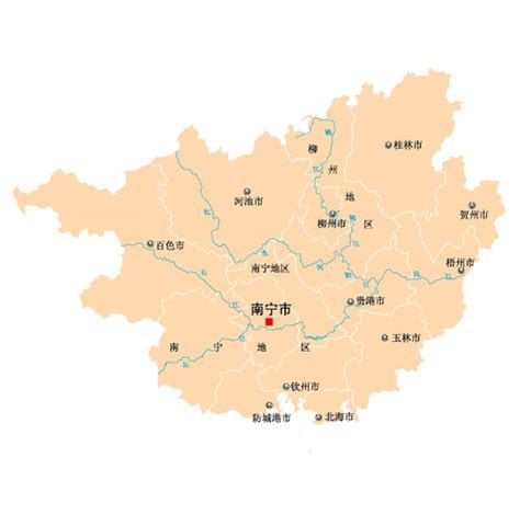 广西省矢量地图_素材中国sccnn.com