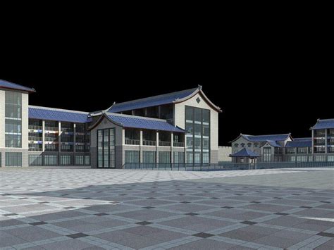 陕西榆林毛纺厂方案一3dmax 模型下载-光辉城市