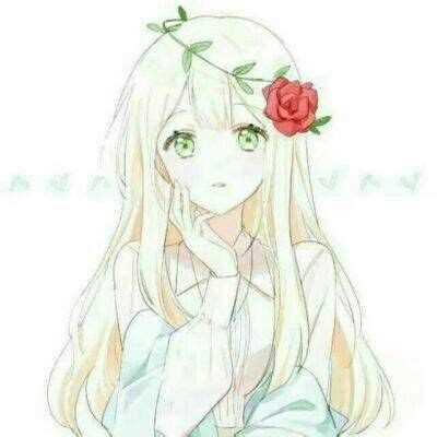 忧郁甜美女生动漫头像