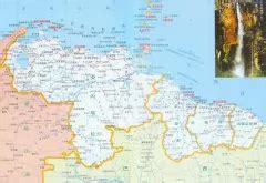 加拉加斯附近地图中文版高清 - 委内瑞拉地图 - 地理教师网
