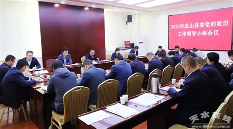 王新强主持召开2023年县委党的建设工作领导小组会议(图)--天水在线