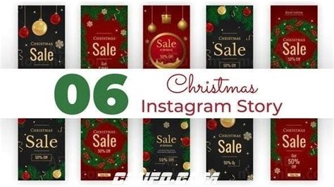 23425圣诞销售促销演绎AE模板Sales Funnel Instagram Stories - CGUFO