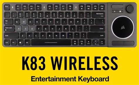 Corsair K83 Wireless Entertainment Keyboard - Black - ayanawebzine.com