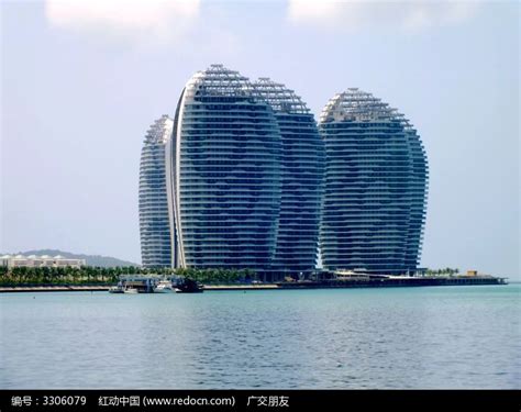 海南三亚湾的高层建筑高清图片下载_红动中国