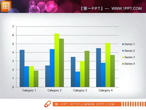 原创数据对比可视化PPT图表模板_PPT元素 【OVO图库】