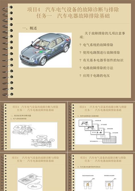 汽车电气设备的故障诊断与排除ppt模板-PPT牛模板网