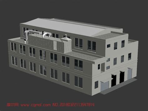 厂房,工厂建筑_其他建筑模型下载-摩尔网CGMOL
