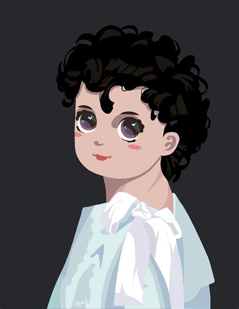 女生头像可爱温柔油画
