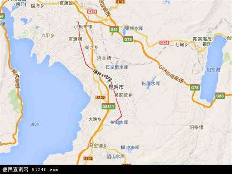 云南省旅游地图