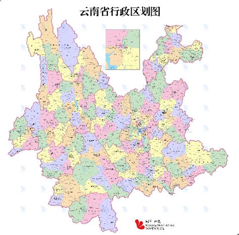 云南行政区划图图片