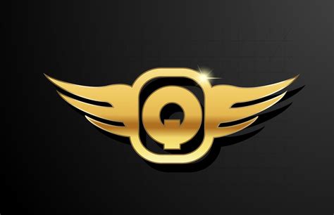 Q gold letter logo alphabet for business and company with yellow color ...