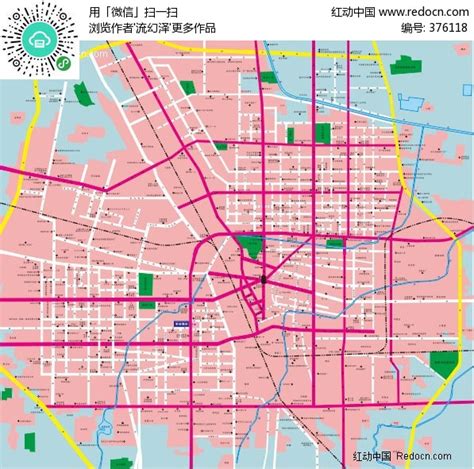 郑州市交通-矢量地图CDR素材免费下载_红动中国