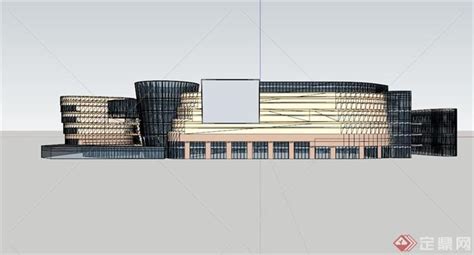 宜宾商业建筑设计SU模型[原创] - SketchUp模型库 - 毕马汇 Nbimer