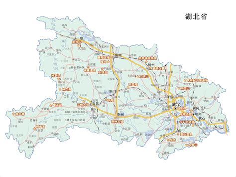 湖北省的全面地图,湖北各分布,湖北省图片_大山谷图库
