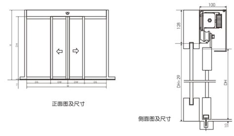 自动感应门的一般结构