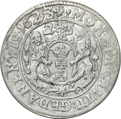 Zygmunt III Waza. Ort (18 groszy) 1623 Bydgoszcz NGC MS62 - PIĘKNY ...