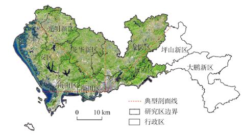 深圳地形图图片