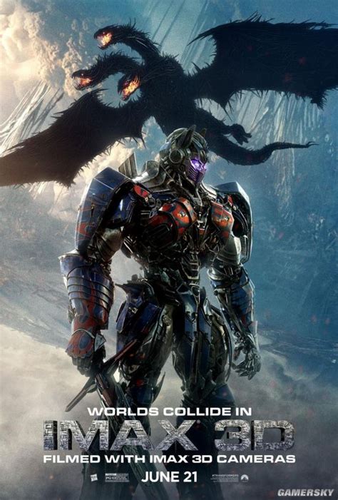 《变形金刚5：最后的骑士》IMAX海报震撼发布 擎天柱和新角色“龙风暴” _ 游民星空 GamerSky.com