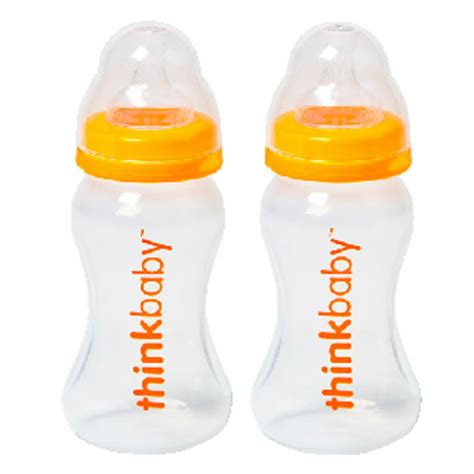 Thinkbaby Thinkster Straw Bottle, 9 Ounce, Natural/Orange - Walmart.com ...