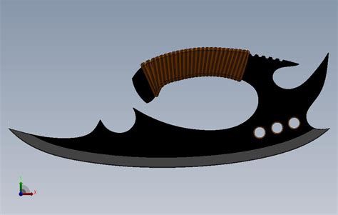 经典爪刀模型STL文件下载 - 机械设备3d打印模型 - 沐风创客云平台