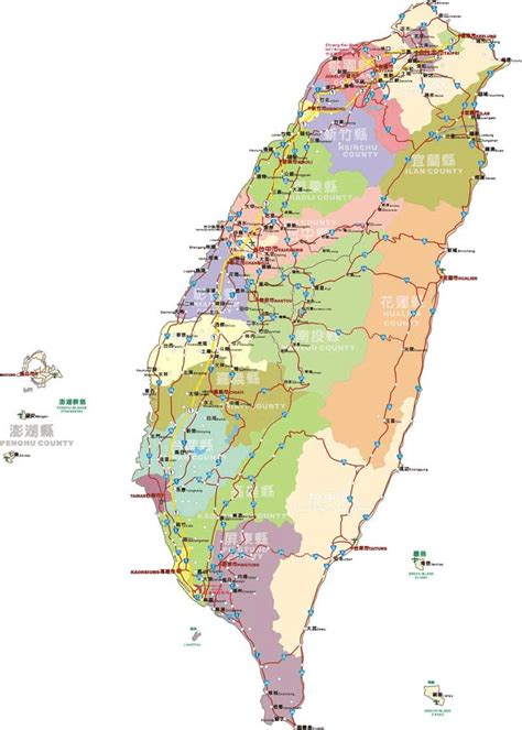 台湾交通地图高清版下载-台湾交通地图全图高清版大图 - 极光下载站