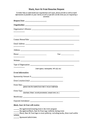 Fillable Online Request form pdf - Black, Starr & Frost Fax Email Print ...