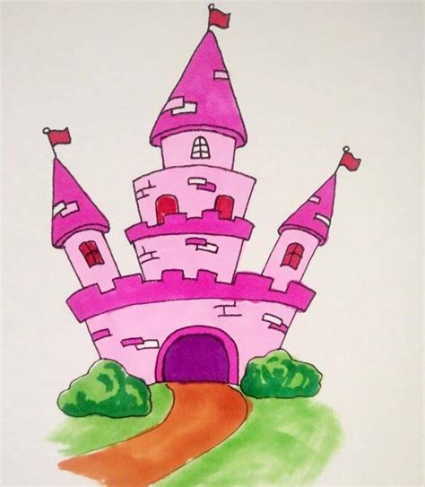 美丽的城堡怎么画 - 业百科