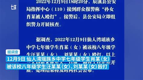 湖南辰溪警方：一中学初一女生被两名初二女生殴打，正调查_凤凰网视频_凤凰网