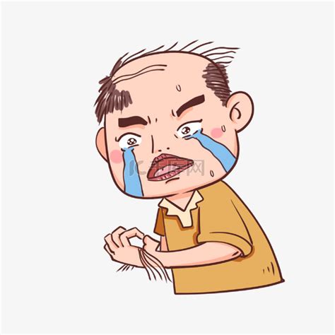 脱发表情包图片