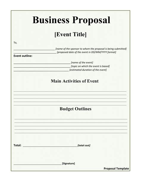 12+ Sample Business Proposal Template - SampleTemplatess - SampleTemplatess